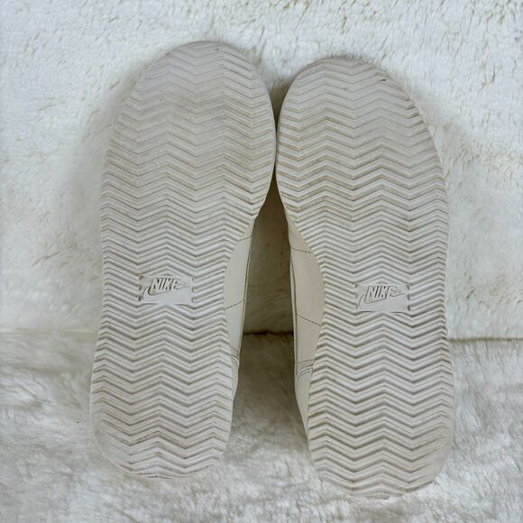 Nike Cortez 317266-111 Triple White Leather Street Sneakers Women's Size 8 - Picture 5 of 9